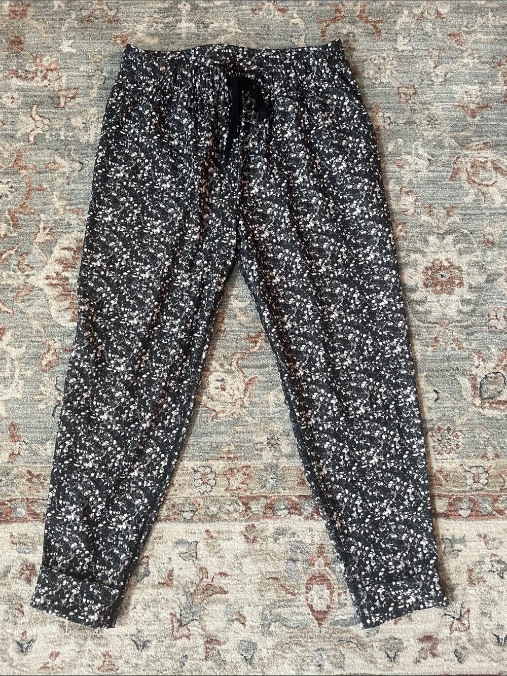 lululemon athletica Black & White Speckled Jogger Track Pants